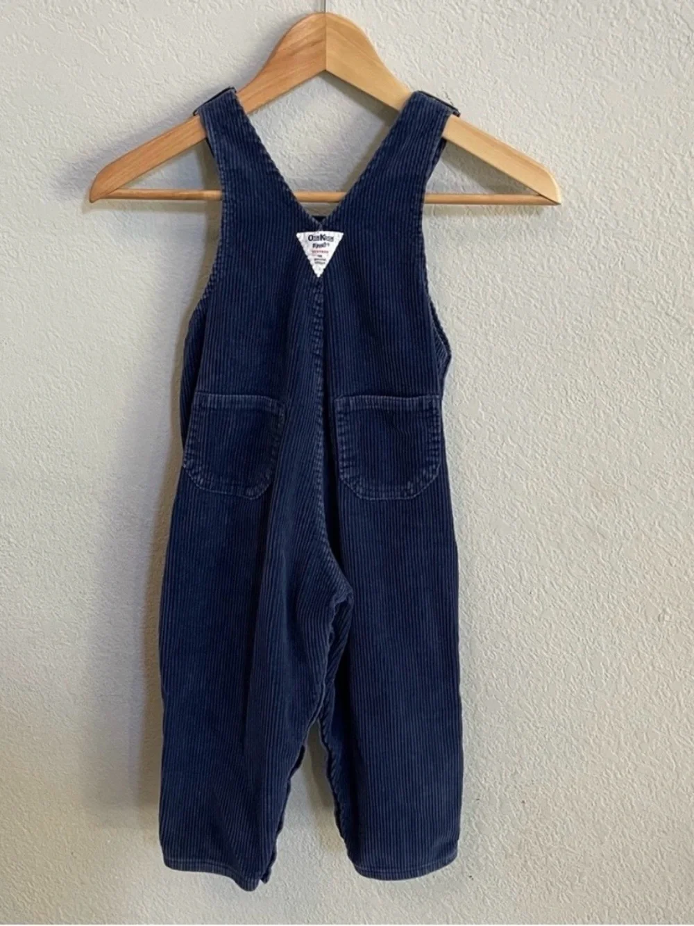 Vintage OshKosh B’gosh Blue Corduroy Overalls 4T